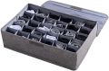 pack of 2-Underwear Socks Storage Organizer with Lids Foldable Closet Drawer Divider 24 Cells, Storage Box for Socks Underwear. 