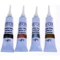 Set Of 4 Silk Painting Water Based Gutta 20 ml Tubes - Black, Silver, Gold & Copper. 