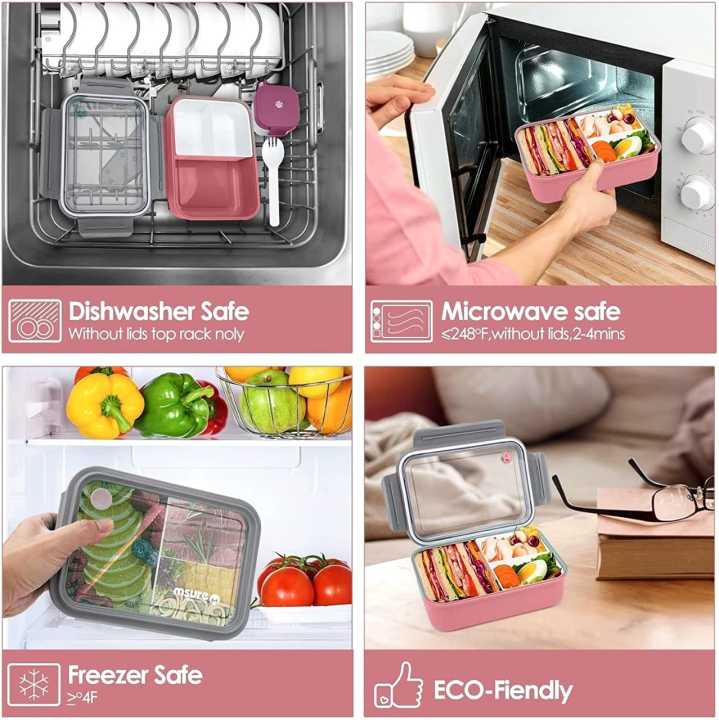 MSURE%20Bento%20Box%20Lunch%20Box%20and%20Kids,%20Adults,%20Takeaway%20Plastic%20Lunch%20Box%20and%20Food%20Storage%20Box,%203-Compartment%20Bento%20Style%20Food%20Container%20-%20Image%207