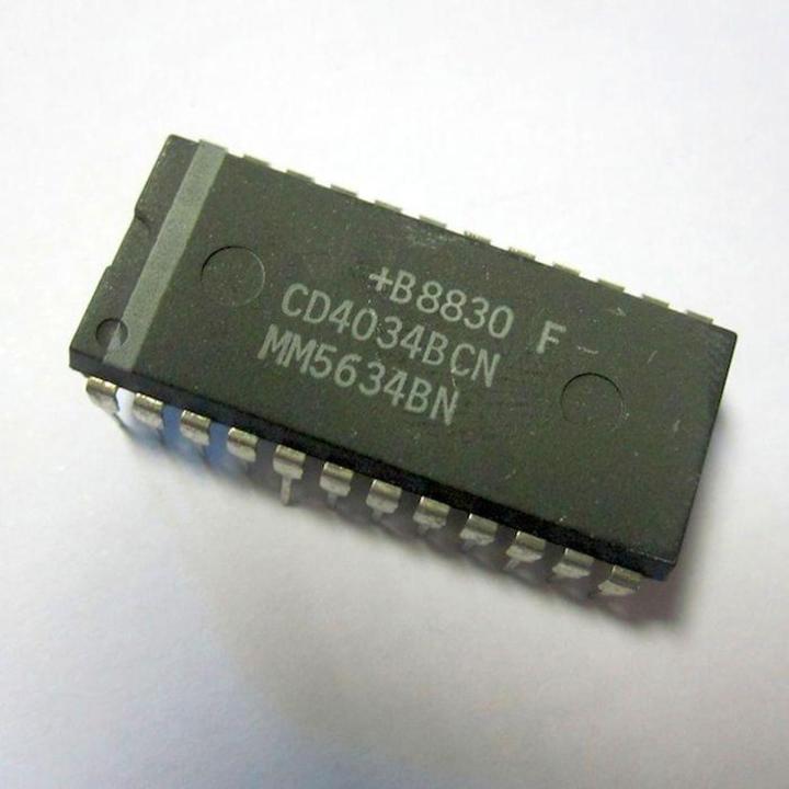 CD4034 CMOS 8-Stage Static Bidirectional Parallel/Serial Input/Output Bus Register I.C