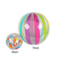 MeterMall Big Beach Ball Set Jumbo Giant Beach Balls, Oversized Blow Up Plastic Game Rainbow Beach Balls For Swimming Summer Pool Or Beach 28inch. 