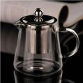 Techmanistan Glass Teapot with Heat Resistant Stainless Steel Infuser, Borosilicaate Glass Teapot, Glass Tea Kettle. 