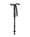 LED Light Folding Walking Telescopic Stick Adjustable - Black. 