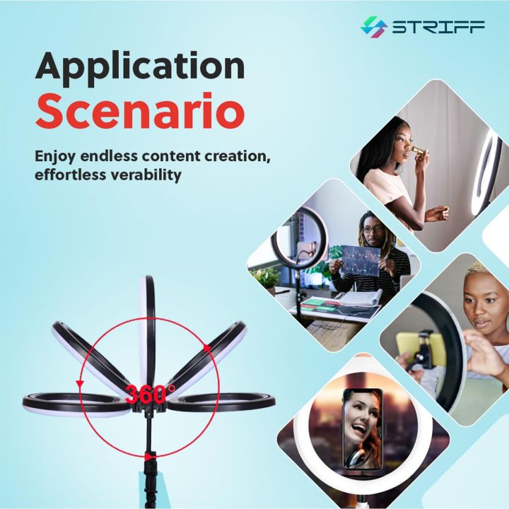 26CM%20Selfie%20LED%20Ring%20Light%20with%207ft%20Tripod%20Stand%20Mobile%20Phone%20Holder%2026%20CM%20ringlight%207%20feet%20tripod%20stand%203%20Modes%20RingLight%207%20Feet%20Tripod%20Stand%20Light%20Vlogging%20Light%20Mobile%20Phone%20Photography%20Light%20-%20Image%202