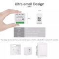 Tuya Smart WiFi Switch 16A 2 Way Control Switches + power metering Mini Smart Breaker, WIFI+Bluetooth Dual Mode Switch Smart Home Automation Device works with smart life app. 
