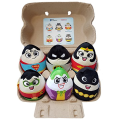 DC Super Heroes Egg Shape  5 Inches  Soft Cuddly Plush/Stuffed Toy Collection. 