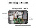 Waterproof Keyless Lock Tuya Smart Security lock Smart WiFi tuya biometric Wifi Password Digital Fingerprint Exterior Rim Door Lock- Electric rim lock - door lock - main gate lock 12V DC with fingerprint unlock - Biometric Unlock - password unlock keys. 