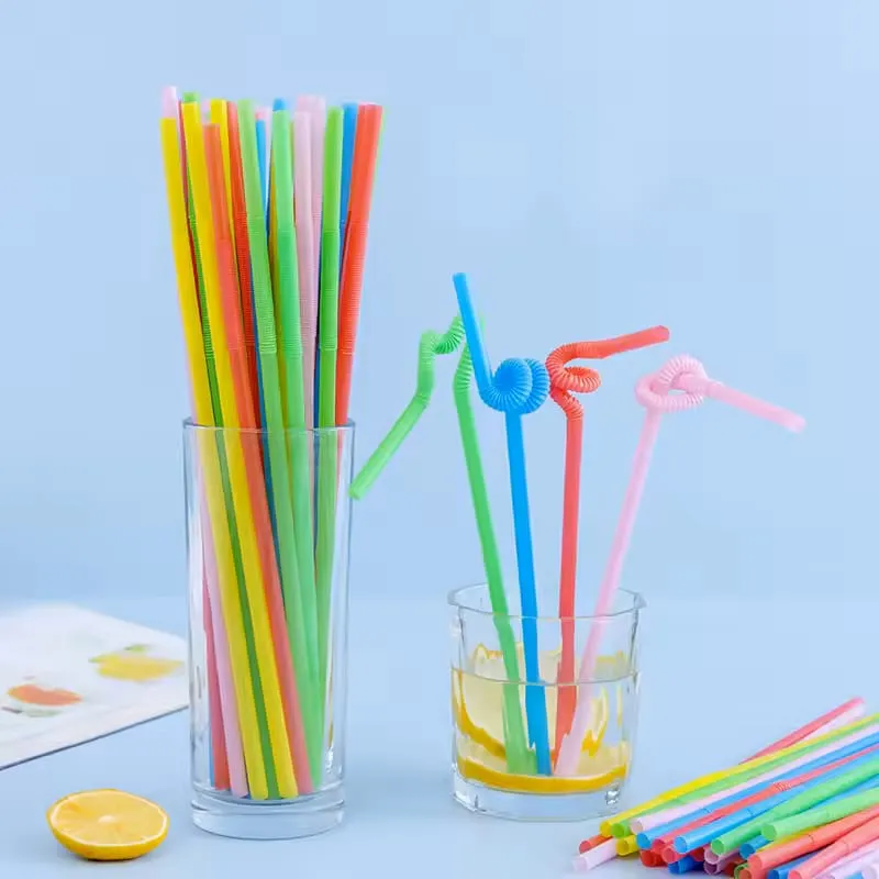 Reusable Colorful Plastic Straws