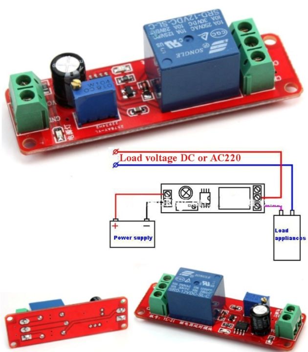 NE555 Time Switch Module Board