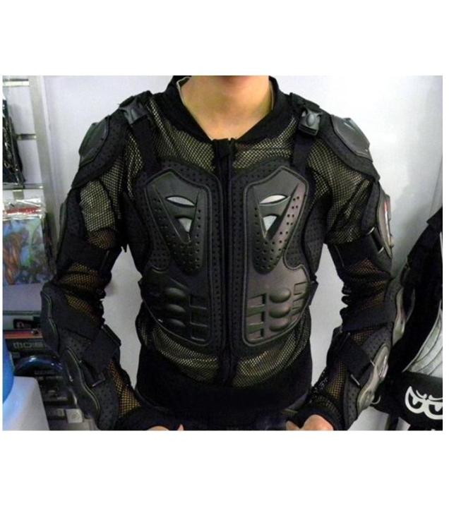 Motorbike Protective Body Armor Jacket - Black