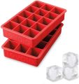 15 Square Cube Silicone Ice Cube Trays. 