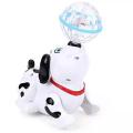 Dancing Dog With 360 Degree Rotating - White. 