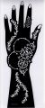 Henna Template Hand Large Temporary Tattoo Stencil Mandala Mehndi Flowers Lace. 