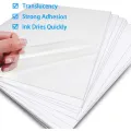 Transparent Printable Sticker Paper A4 Size 20 Sheets Translucent Premium Stickers for Inkjet Printer. 