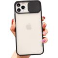 iPhone 6/6s Window Shutter Slide Camera Lens Protective Case Shockproof Bumper Matte Back Cover. 