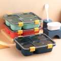 Lunch Box Multi Compartment, Compact Multi Grid Japanese Style Lunch Container, Microwavable Bento Box for Work. 