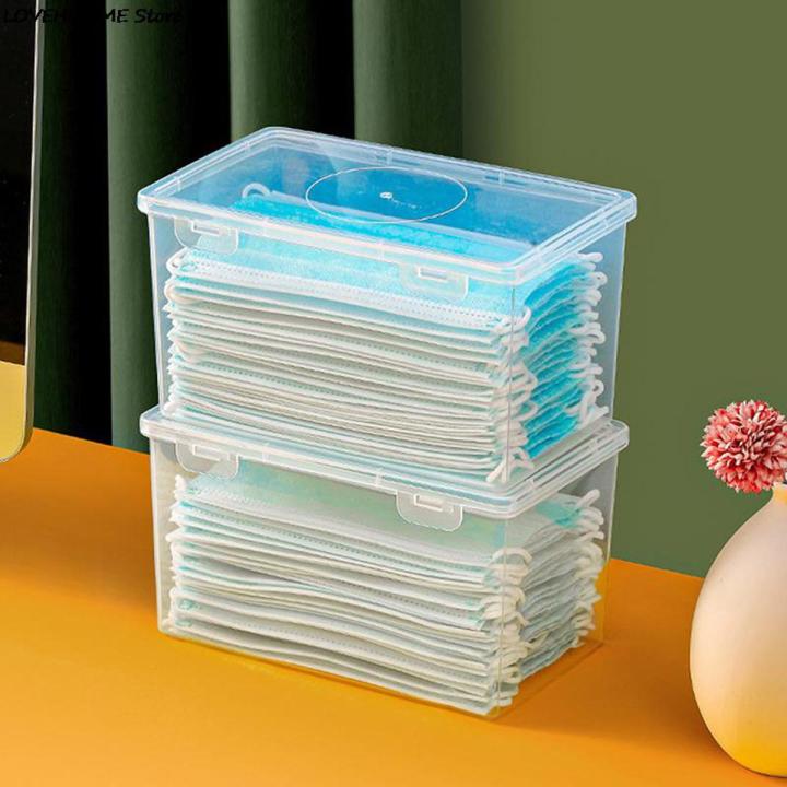 【HOT】 Mask Storage Box Wet Tissue Box Baby Wipes Dispenser Holder Household Dust-Proof Tissue Box With Lid Kitchen Seal Container