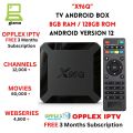 Android TV Box - X96Q 8GB RAM / 128GB ROM - Smart TV Box - Android 12 With 4K Resolution & Free Opplex IPTV Subscription For 3 Months Including 12,000+ Channels , 60,000+ Movies , 4,500+ Webseries - Android TV Box. 