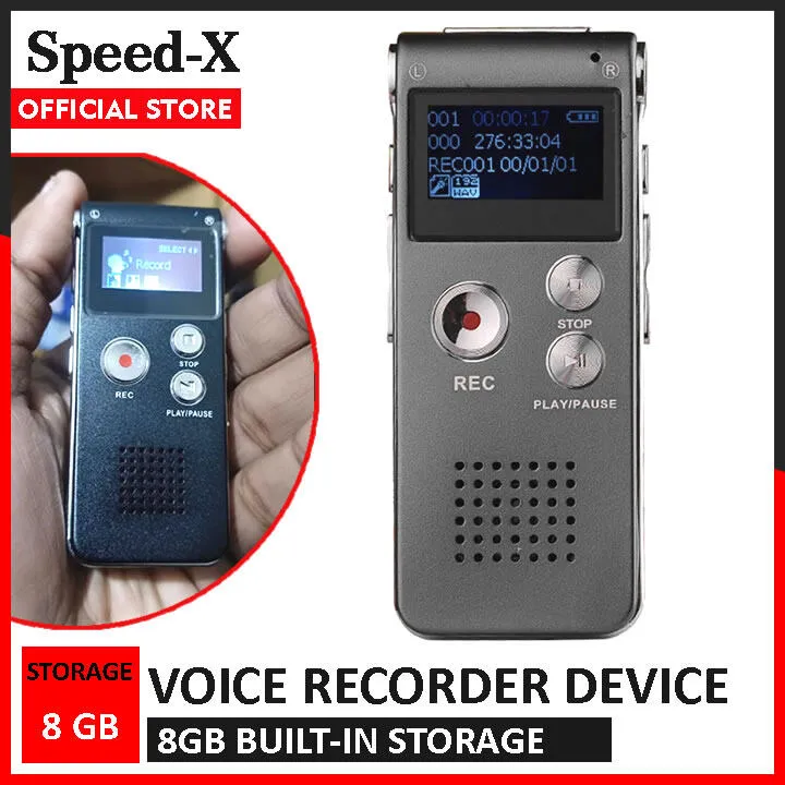 SpeedX%20Digital%20Voice%20Recorder%20Device%20with%208GB%20Storage%20-%20Rechargeable%20Sound%20Recorder%20-%20Image%206