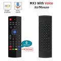 Latest Wireless Air Mouse MX3 for Android TV Boxes - Smart TV - LED - PC or Other Smart Devices (With OR Without Mic). 