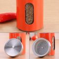 2 Pcs Glass Storage Salt and Pepper Shakers/Herb and Spice Container Shaker Seasoning Bottle/Glass Spice Containers Bottles Jars. 