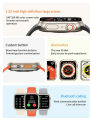 Microwear Z55 Ultra Smart Watch  45 mm Series 8 | 2.05 Inch Screen Rotating| Dual Buttons | IPS Full Screen Display | Bluetooth Calling | All Sports Mode | Wireless Charging Call Heart Rate Ultra HD Display Smartwatch. 