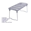 1 Piece Stack up shelf, Folding Kitchen Organizer Cabinet Shelves – foldable Shelf Stand Jar Rack Cupboard Storage Support 1 Tier Kitchen Pantry Organizer. 