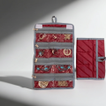 CUSTOMIZEJewellery Organizer Box for Girls | Ear Rings & Necklace_Bracelets Holder | Small Jewelry Box Vanity Hanger Stand Velvet. 