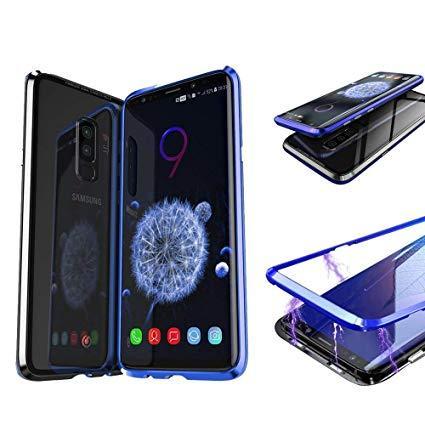 Samsung Galaxy S9 Back Cover Slim Fit 360 Degree Metal Bumper Case - BLUE