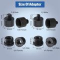 8Pcs Mic Stand Thread Adapter Set,5/8 Female to 3/8 Male and 3/8 Female to 5/8 Male Screw Adapter Thread. 