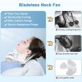 Bladeless Neck Fan 2500mAh Rechargeable – Safe Hands-Free Hanging Fan, Dual Head Rotation | No Blade Design for Kids & Adults | Office, Travel, Sports, Outdoor. 