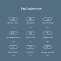 Q7 Ture Wireless Bluetooth-Compatible 5.1 Earphones Touch Control Earbuds Stereo Headphone good effect and easy to use. 