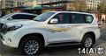 car side decal body stickers for Toyota LAND CRUISER PRADO2010. 