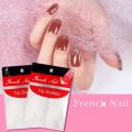 10 Sheets White French Manicure Strip Nail Art Form Fringe Tip Guides Sticker DIY Line Tips Decoration Tool. 