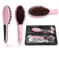 HQT-906 LCD Temperature Display Electric Hair Straightener Brush Fast Heating Comb Hair Brush Beauty Tools. 