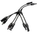 mc4 1 Pair MC 4 MC-4 Solar Connector Y type 3 in 1 male and female solar cable connect, IP67 1 to 3 Y PV Style Branch Connector Cables. 