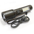 High Quality  Metal body USB Rechargeable LED Flashlights X-Balong BL-603-TG Zoomable Multifunction Led Zoom High Lumens over 500 meter range for Emergencies, Outdoor & Type C Cable. 