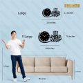 EVENTO Wooden Wall Clock | Islamic Clock Hanging Decor | 3D DIY Laser Cut Cnc | Wall Art Design Decoration | Home Decor Living Room And Offices And For Gifts Item. 
