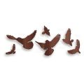 6 Wooden Birds For Wall Decoration Wooden Home Room & Wall Decor Wall Art. 