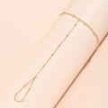 Creative Tiny Chain Bracelet Finger Rings For Women Gold Color Link Chains Connecting Hand Harness Bracelets Jewelry Gift. 