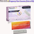 Pregnancy test Kits (Pack of 5 Cassette). 