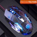G15 Mechanical Wired Gaming USB Mouse 6-Button Mute 3600DPI Luminous Macro E-sports PUBG FPS Game Mice for Laptop PC. 