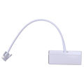 QUANBU RJ11 Plug to Dual UK BT Telephone Socket Convertor. 