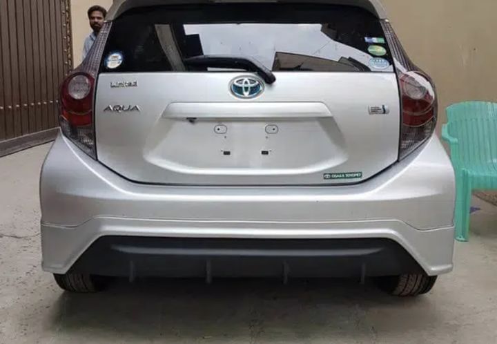 Toyota Aqua Back Body Kit only TRD style Sports Kit easy to install In Aqua Fiber Original