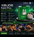 INFINIX XBUDS N4 PRO ANC EARBUDS XE32 | 100% Original Product | With Official One Year Brand Warranty. 