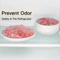100 Pcs Disposable Cling Film Cover Elastic Food Storage Covers Disposable Bowl Covers Dish Plate Covers Transparent Universal Food Cover Stretch Lids For Cookware Kitchen Seal Lid Preservation Vacuum Food Storage Dust Proof Plastic Fresh Keeping Cover. 