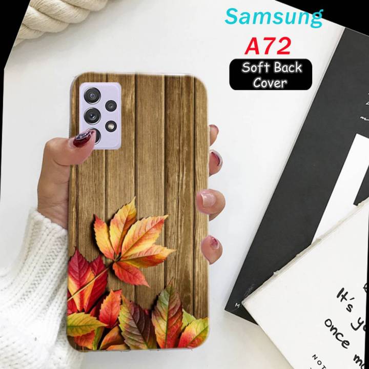 Samsung A72 Back Cover - Print Soft Case Cover