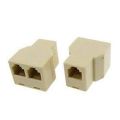 RJ45 1 to 2 LAN ethernet Network Cable Splitter Extender Plug adapter connector. 