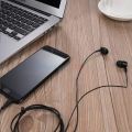 In Ear Universal Wired BASS BOOSTED Earphones having High Quality Sound with Mic and Volume Control Buttons / Earbuds for Music having 360 Degree Surround Sound Effect with Full Bass For Movies, Music, Gaming PUBG & Calls-1 Wired Handsfree Black. 