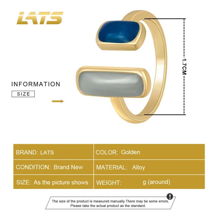 Rings%20For%20Girls%20Golden%20Blue%20Stone%20Square%20Ring%20With%20Box%20%20Fancy%20Simple%20and%20Stylish%20Adjustable%20Best%20Gift%20for%20Girls%20-%20Image%208